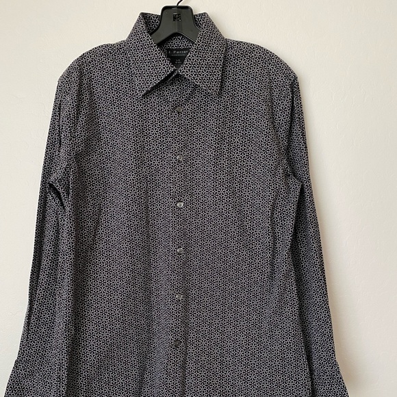 J. Ferrar Mens Button Down Long Sleeve Shirt Modern Fit Size Large - Picture 1 of 4